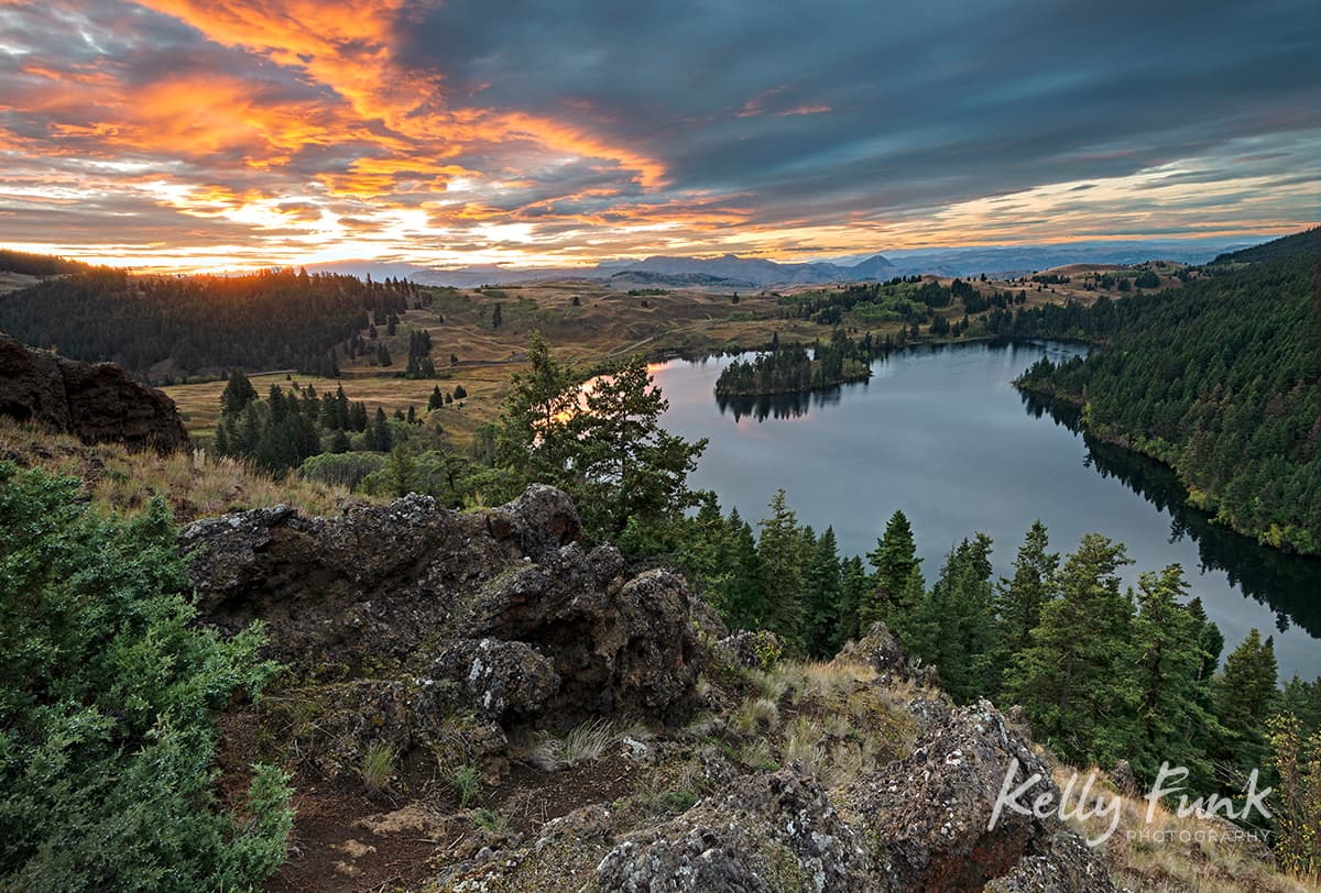 Lac du Bois grasslands landscape near Batchelor Heights