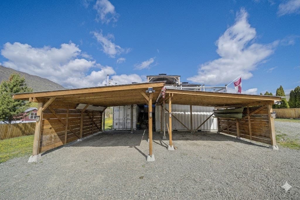 Covered carport and storage structure
